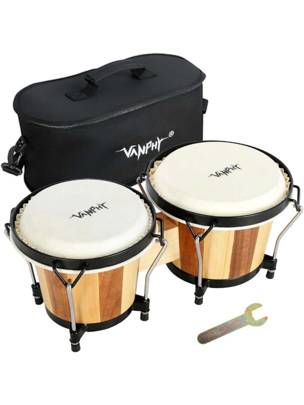 6'' & 7'' Bongo Drum Set for Adults - Perfect for Beginners & Professionals